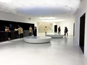 Beautiful white concrete floor