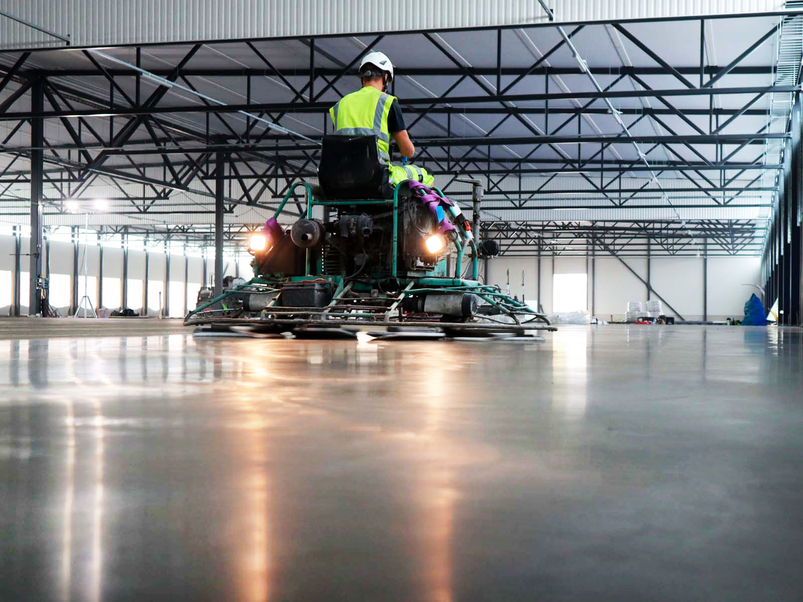 Industrial concrete floor